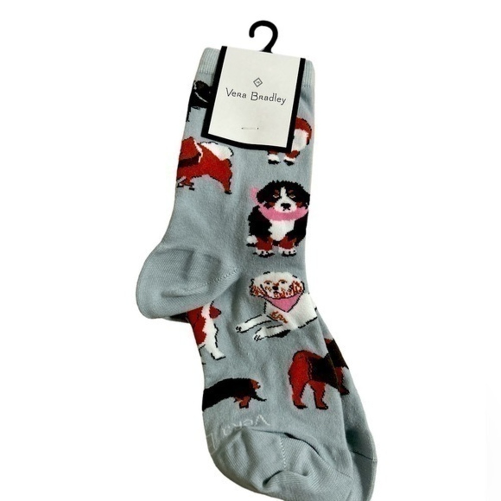 Vera Bradley Crew Socks Dog Show NWT Adorable Dogs